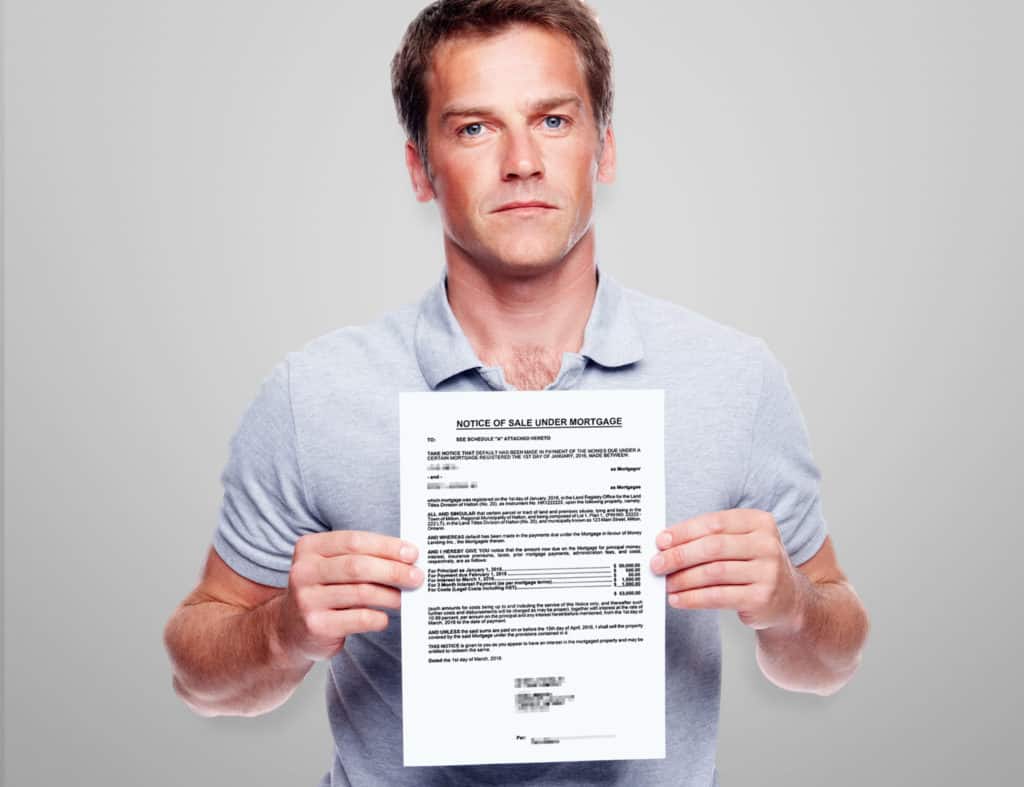 Ontario homeowner reviewing a Notice of Sale and options to stop a power of sale