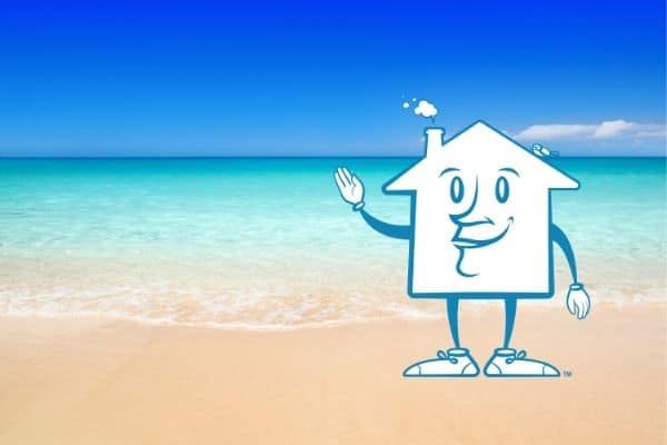 morty on the beach