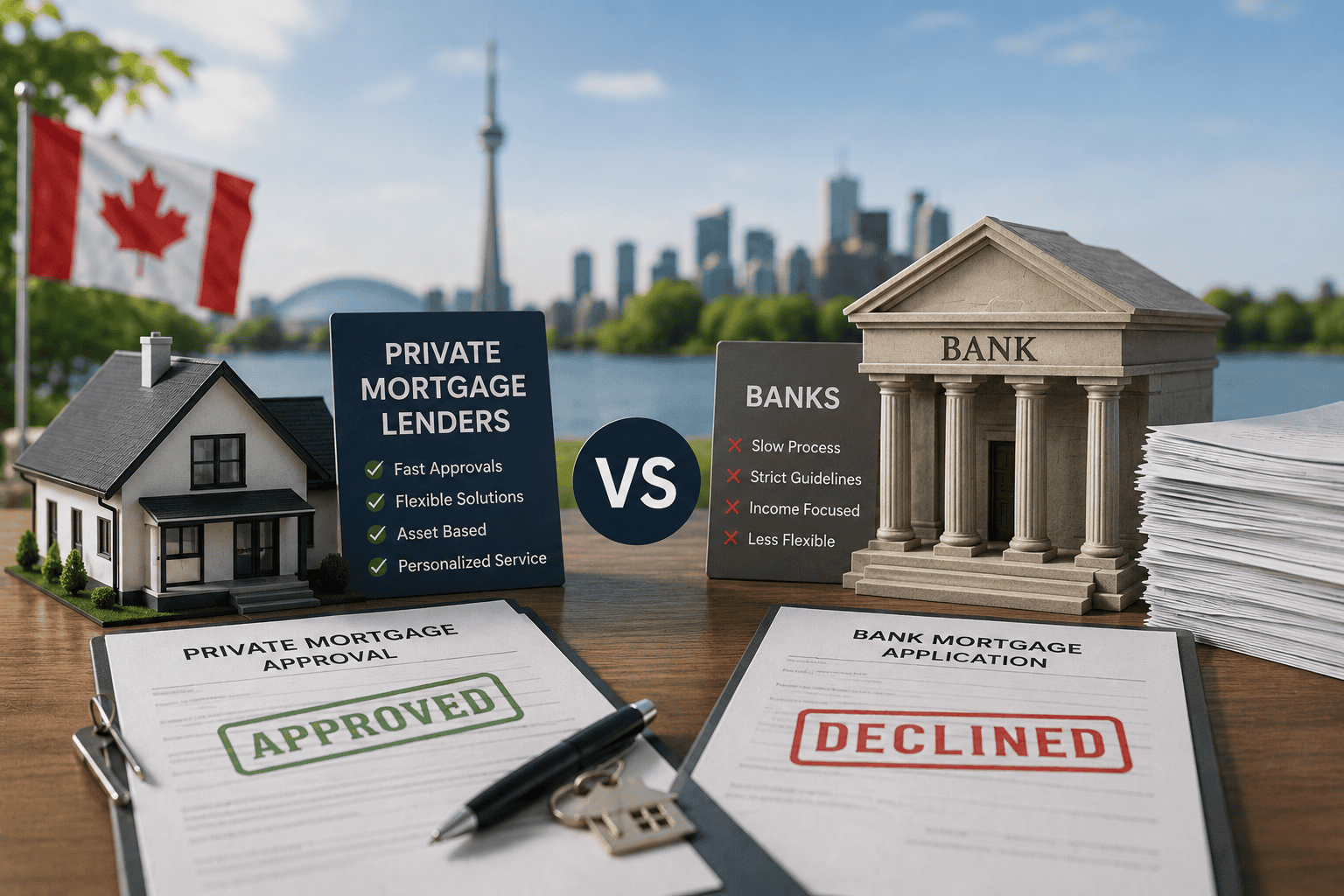 Private Mortgage Lenders vs Banks Canada | Key Differences