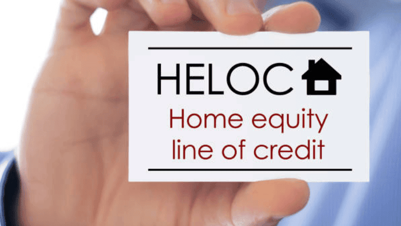HELOC-how-it-works business card saying home equity line of credit
