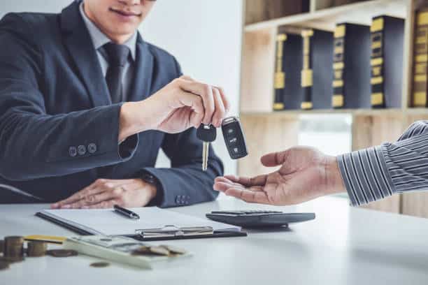 man is taking out a second mortgage to finance a car