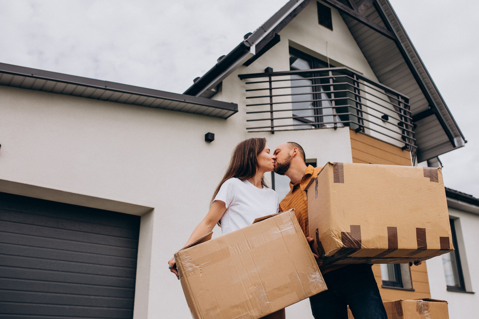 young family with little daughter moving into new house - Secured Line of Credit (HELOC)