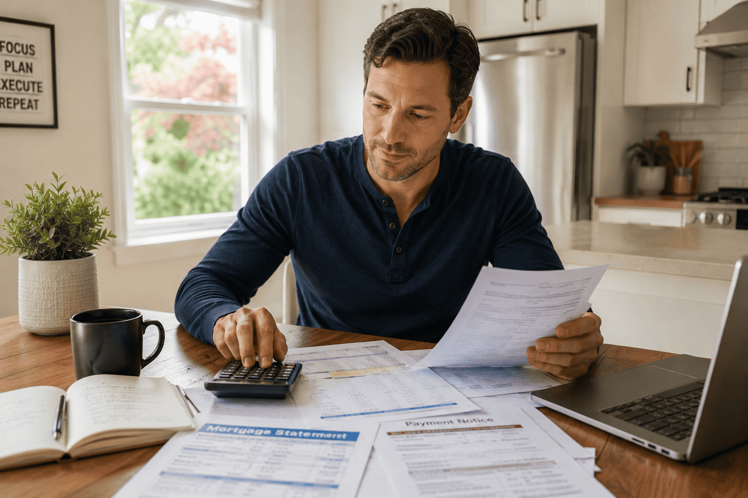 Homeowner reviewing options to defer mortgage payment amounts in Canada