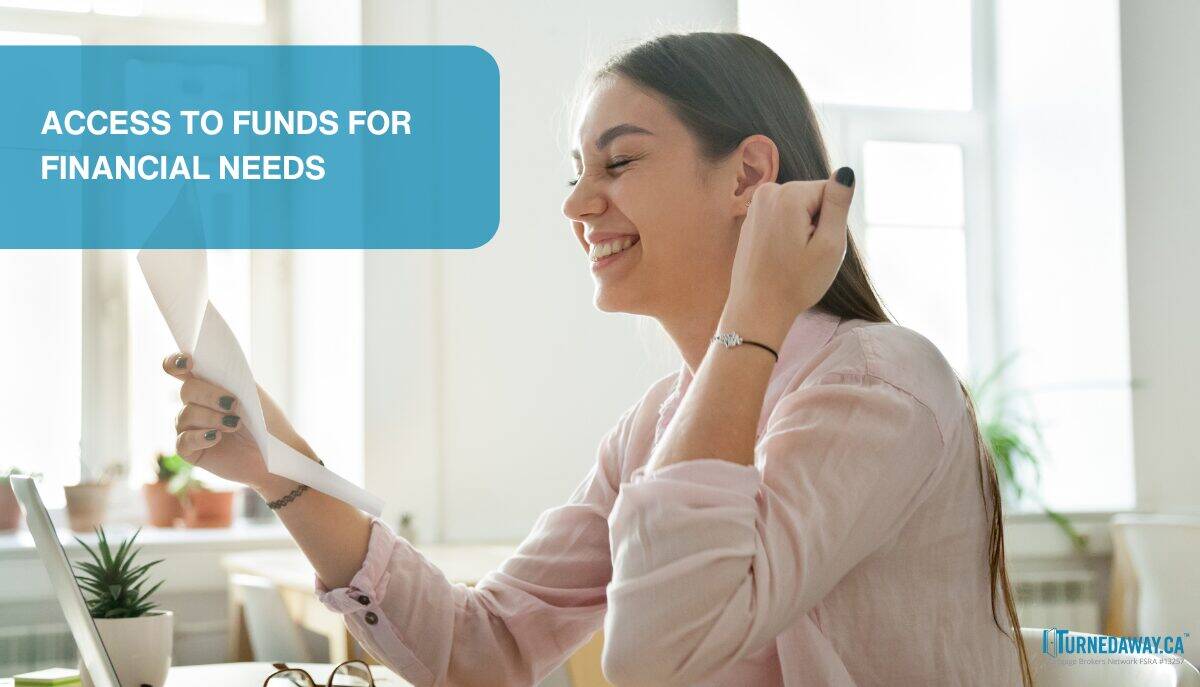 happy women by approval of HELOC with bad credit