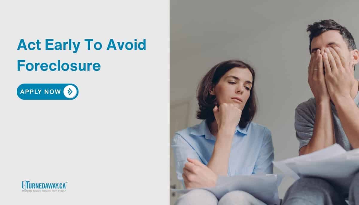 Act Early To Avoid Foreclosure - Turned Away