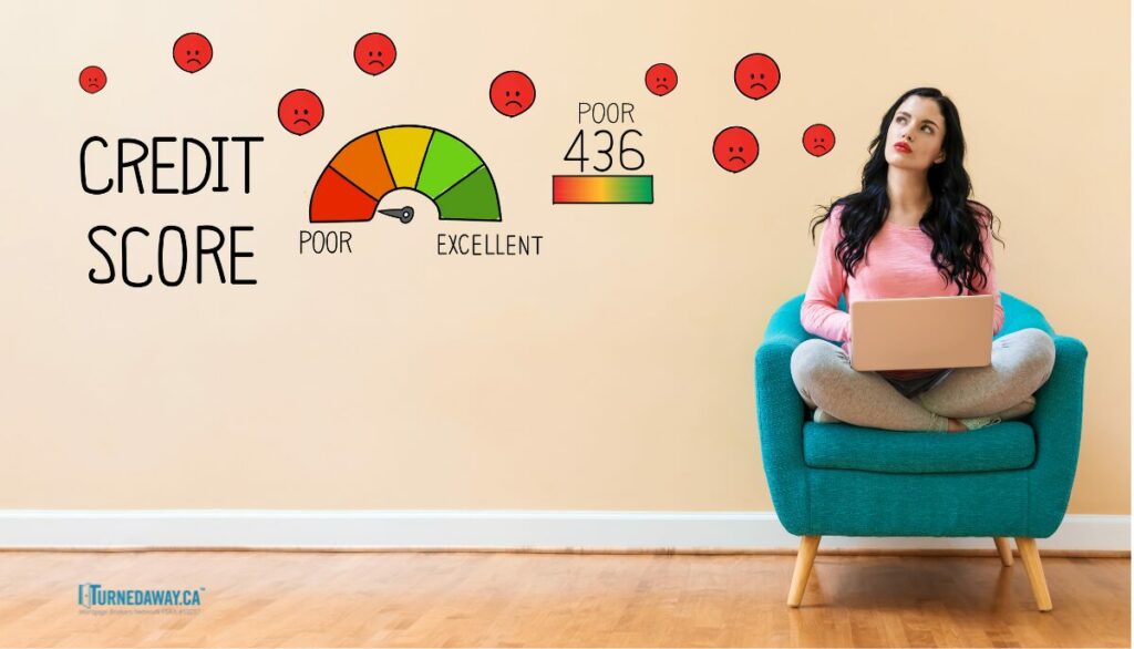 women calculating credit score