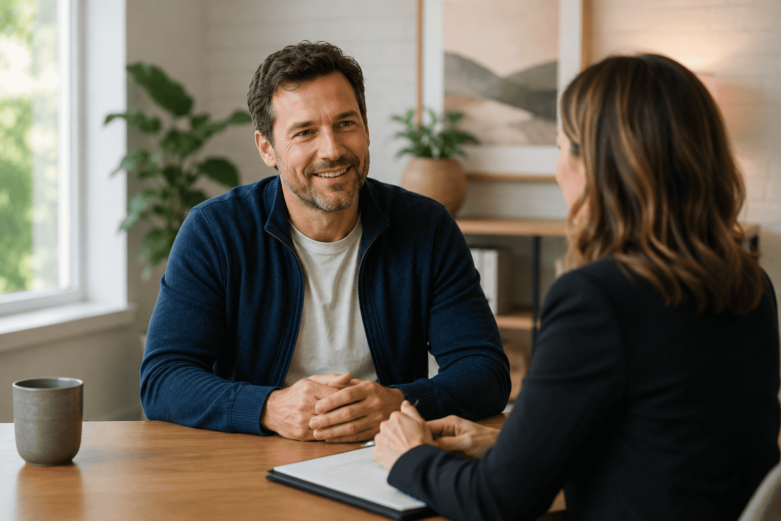 Ontario homeowner discussing alternative lender mortgage options
