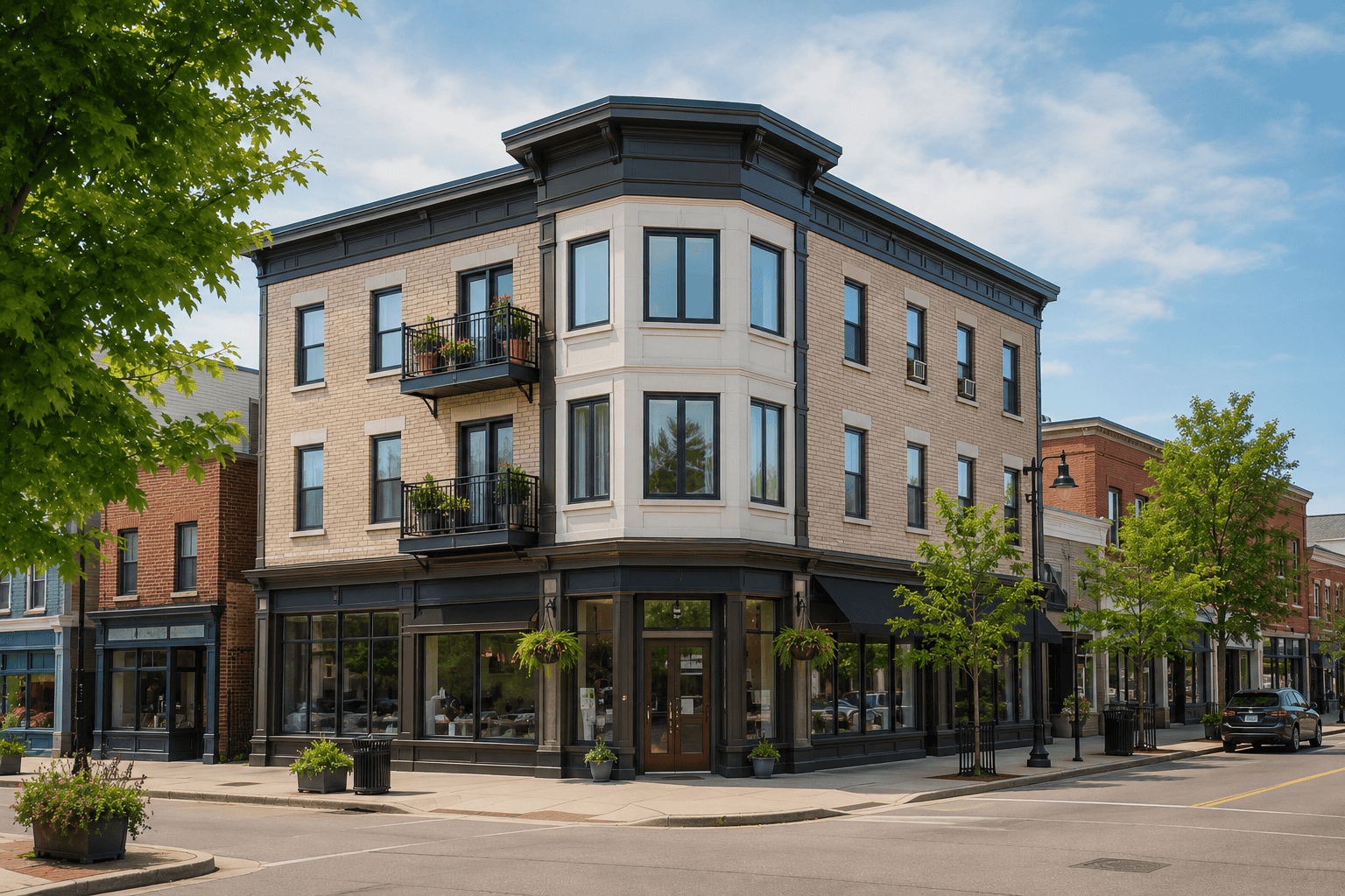 Ontario mixed-use commercial building representing commercial mortgages