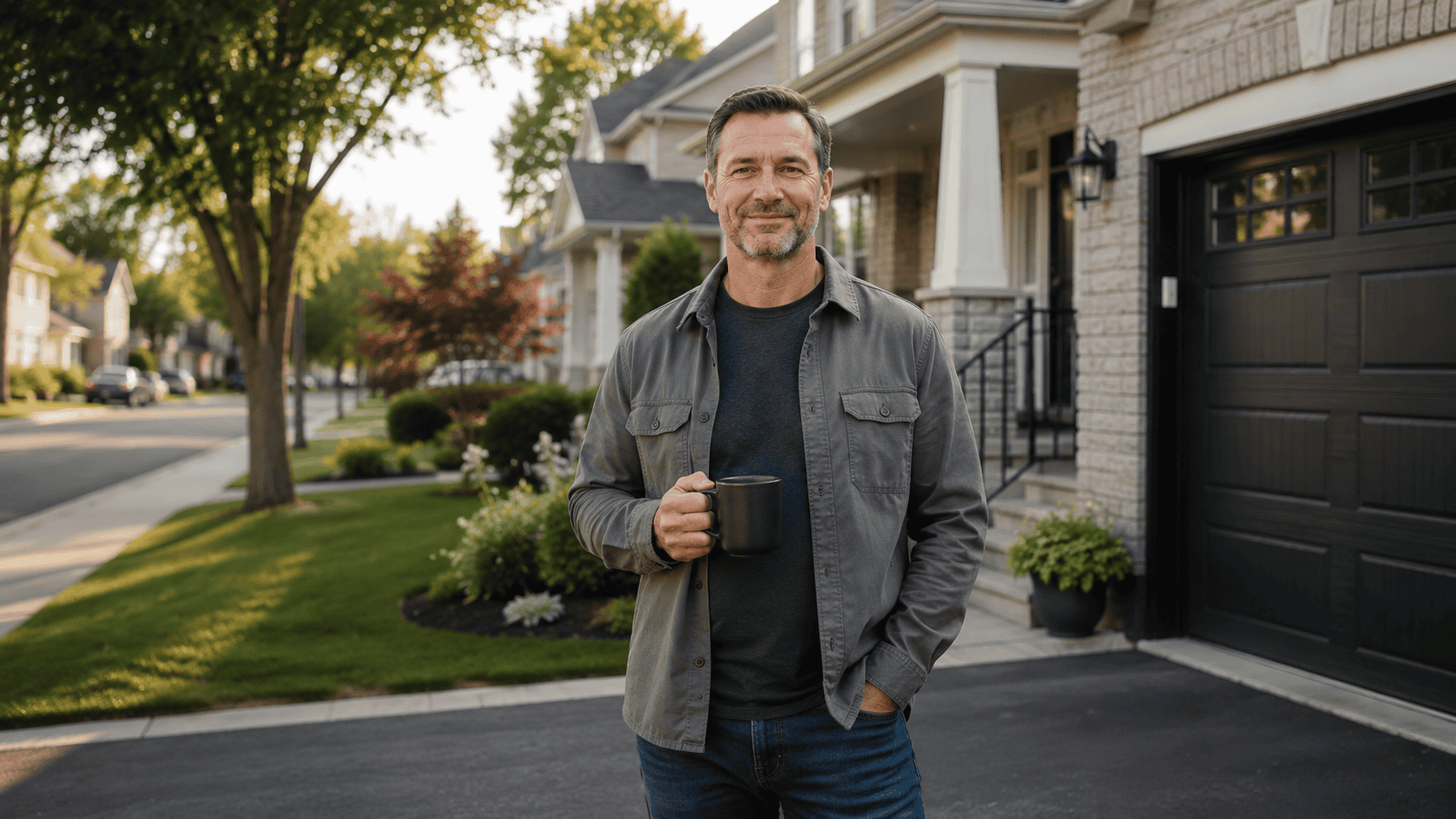 Ontario homeowner standing confidently outside their home after resolving CRA debt
