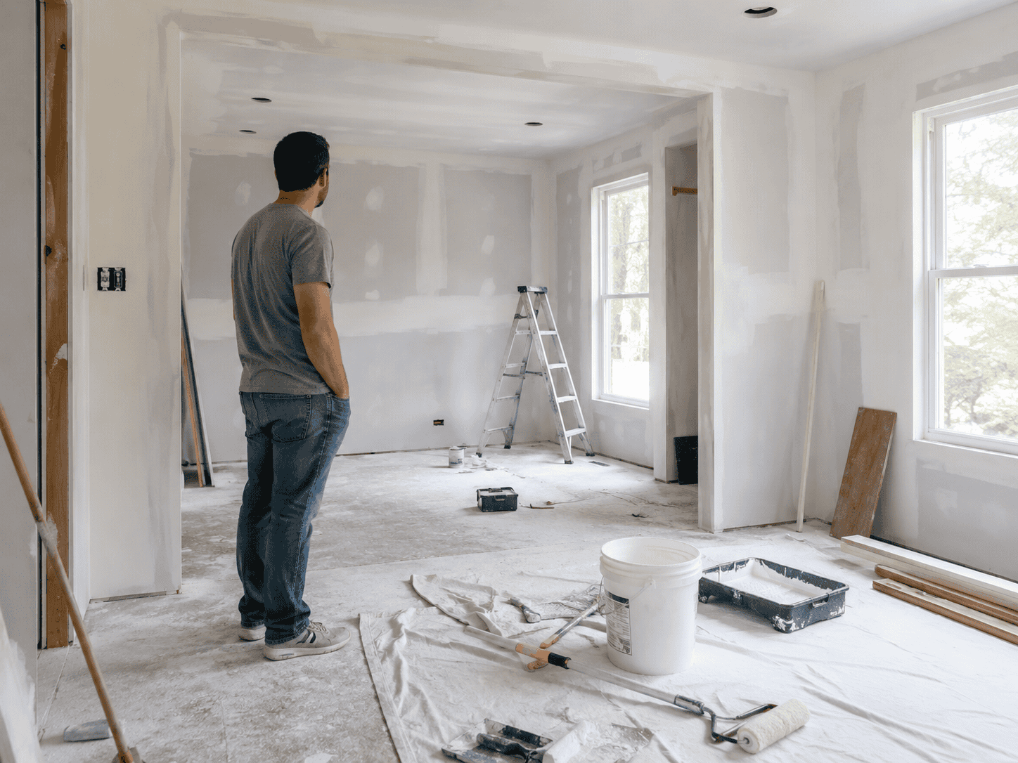 Ontario homeowner planning a staged home renovation funded by a home equity line of credit