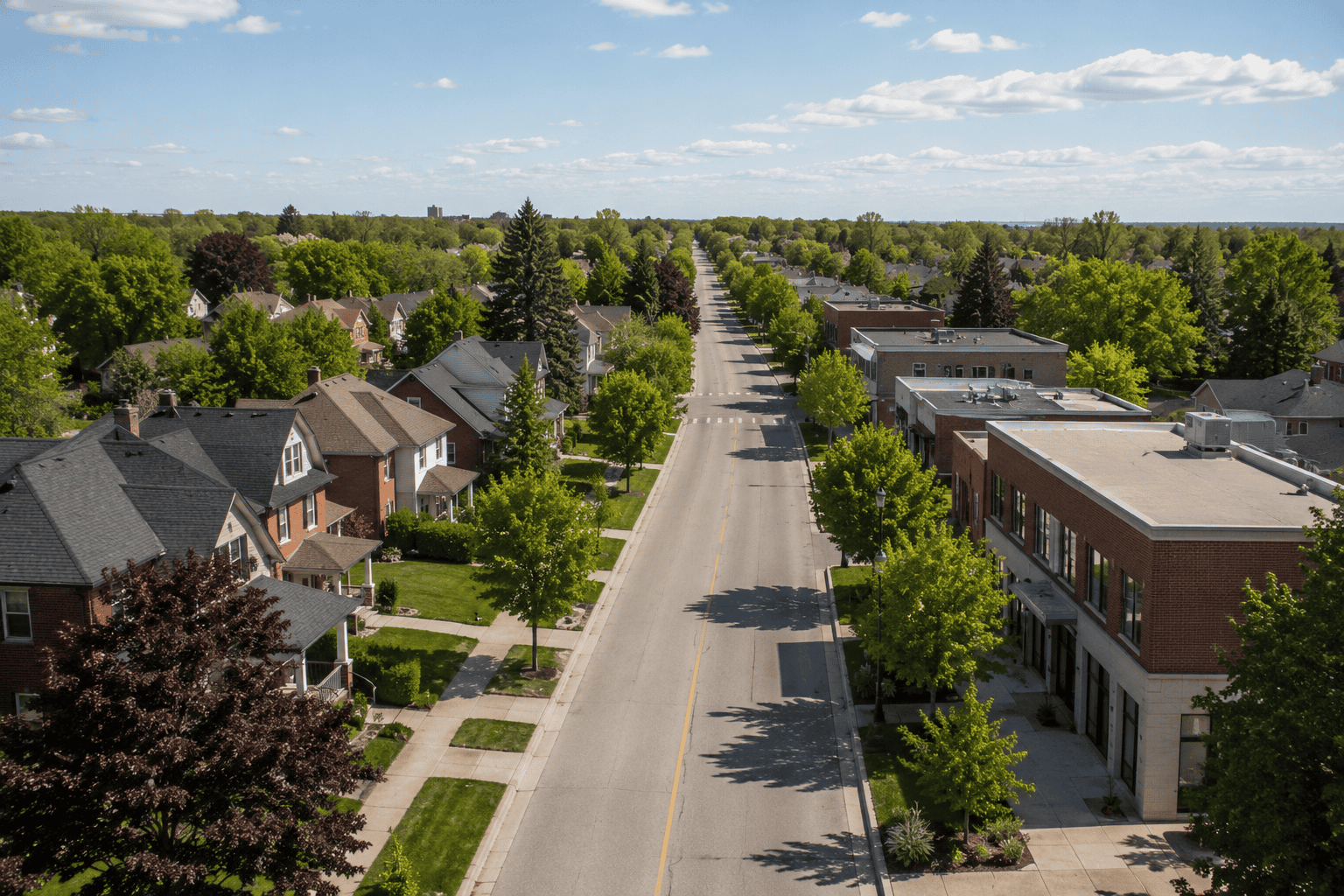 Ontario city street representing private mortgage coverage across Canada