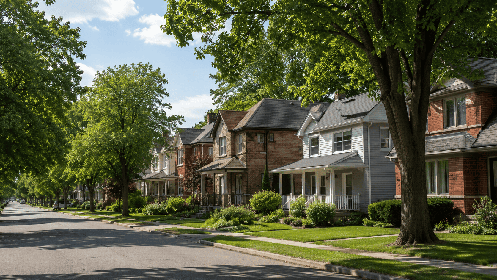Ontario residential neighbourhood representing consumer proposal mortgage coverage